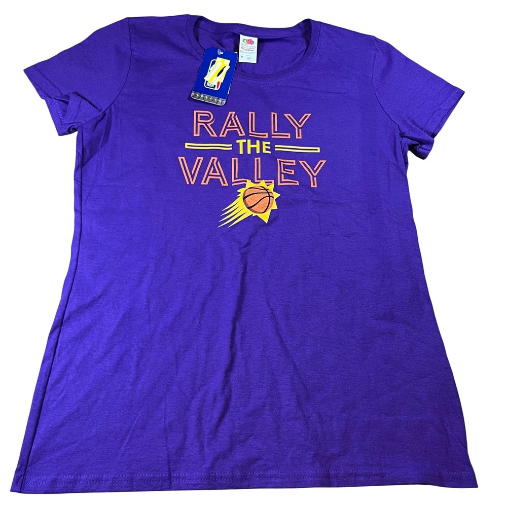 NBA Phoenix Suns Rally The Valley Purple T-Shirt Womens Medium Fruit of the Loom